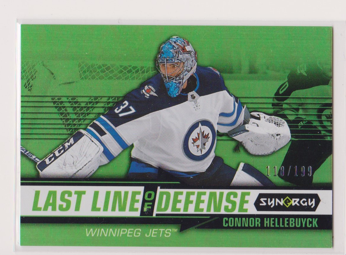 (image for) 2018-19 Synergy Last Line Of Defense Green #LD3 C Hellebuyck